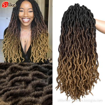 Goddess faux Locs crochet braid african hair extensions 20 "Soft Curly Dreadlocks  braids pictures dread braids styles Crochet